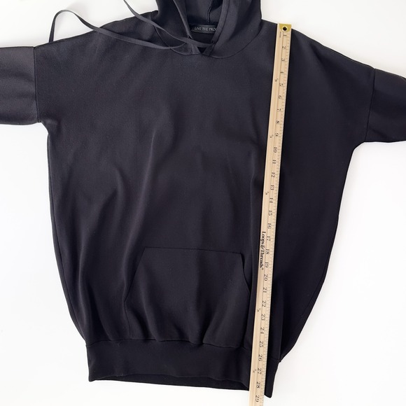 LIVE THE PROCESS Black Oversized Hoodie Sweatshirt Small Bio Tech - S - Picture 4 of 7
